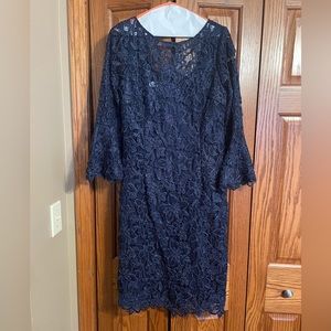 Teri John Dress - Navy Blue